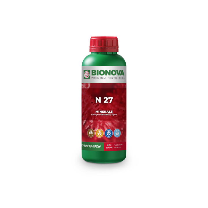 Nitrógeno 5L (27%) - Fertilizante BIO NOVA - Aditivos Varios