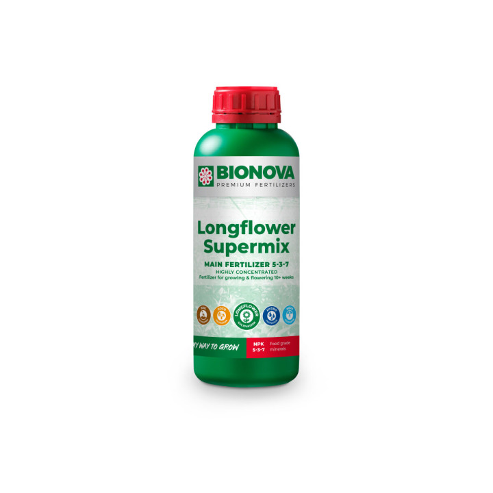 Long Flower SuperMix 1 L BioNova - Fertilizante Eficaz - Nutrientes