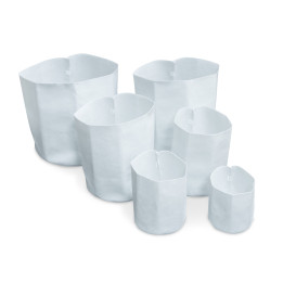 Maceta Root Tex Cuadrada Blanca 37,85 L - Biodegradable - Macetas de Tela y Bolsas