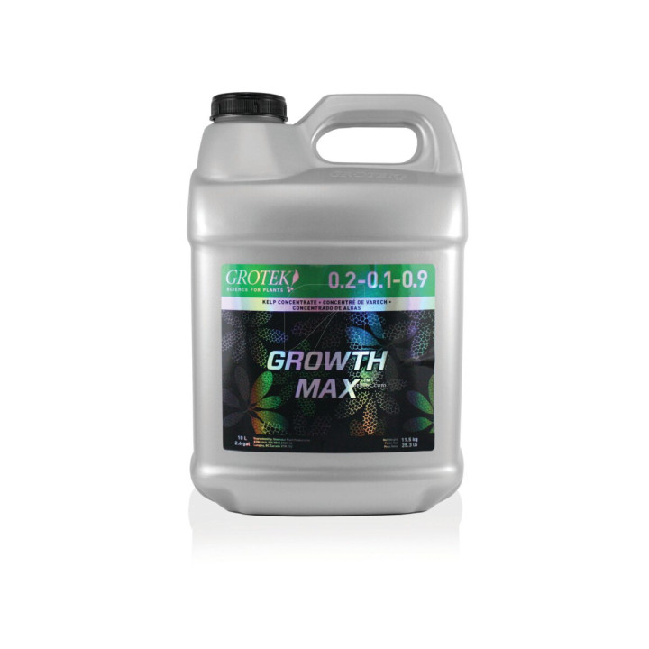 Growthmax 10L - Suplemento Orgánico para Plantas | GROTEK™ - Nutrientes Orgánicos