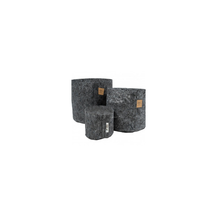 Root Pouch Charcoal 2,3 L - Maceta de Tela Sin Asas - Macetas de Tela y Bolsas