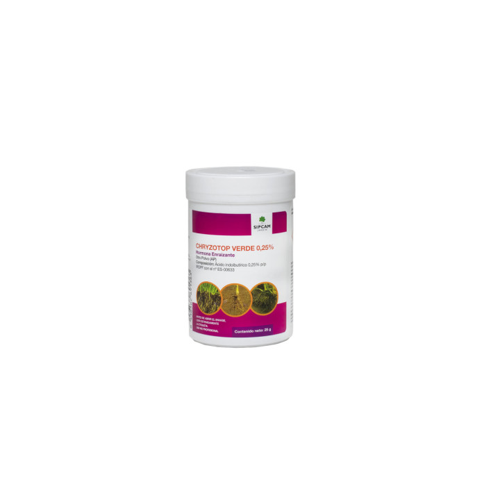 Chryzotop Verde 0.25% 25 g - Hormona Enraizante Sipcam - Fertilizantes