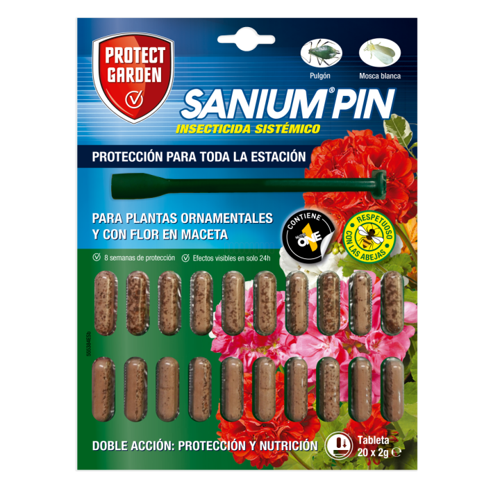 Sanium Pin 20x2 gr - Insecticida y Fertilizante PROTECT GARDEN - Fertilizantes