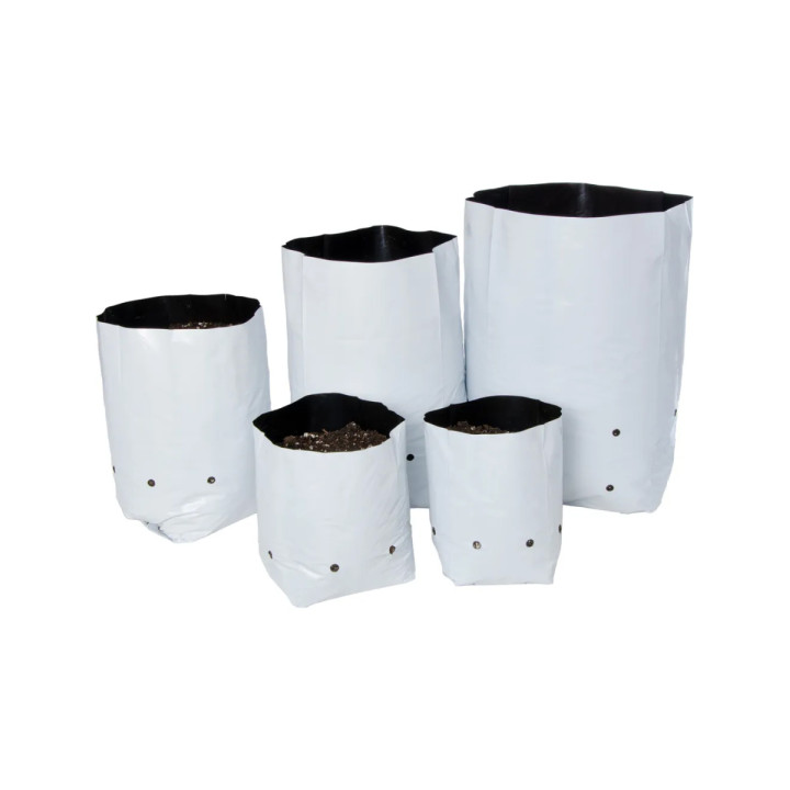 Bolsa de Cultivo Blanca 37x18 cm - 7,57 L (50 uds) VDL - Macetas de Tela y Bolsas