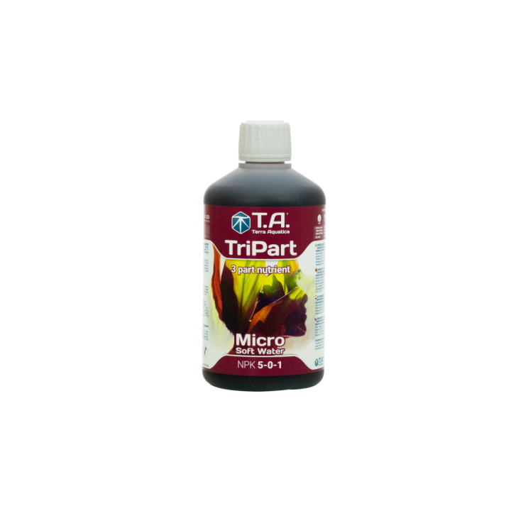 Tripart Micro Agua Blanda 0.5L - Terra Aquatica - Nutrientes