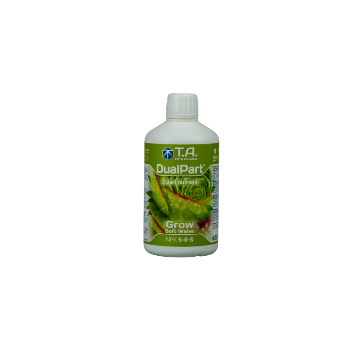 Dualpart Grow Agua Blanda 0.5L - Terra Aquatica - Nutrientes