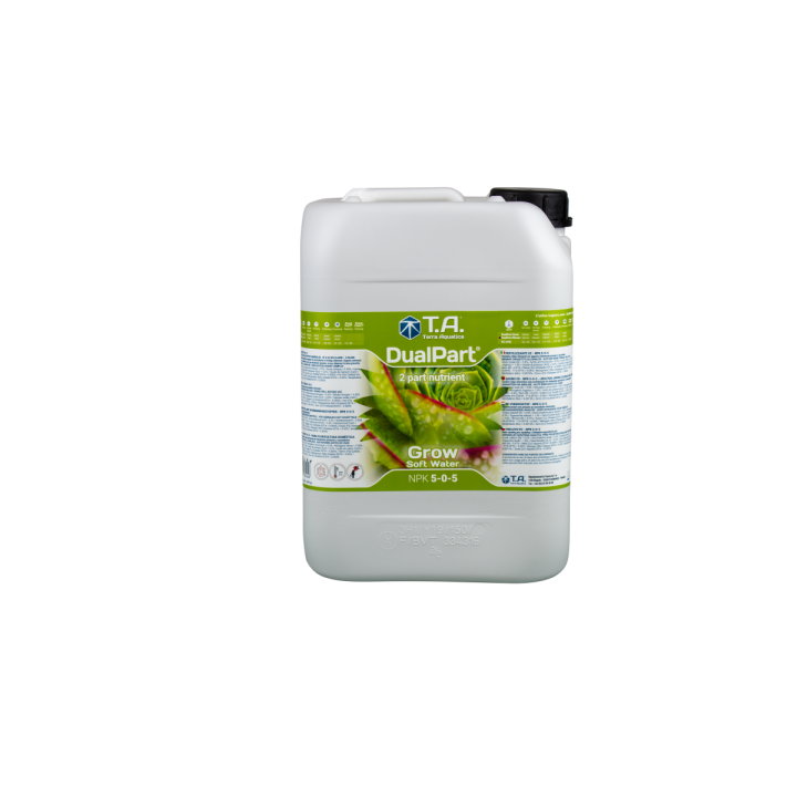 Dualpart Grow Agua Blanda 10L - Terra Aquatica - Nutrientes