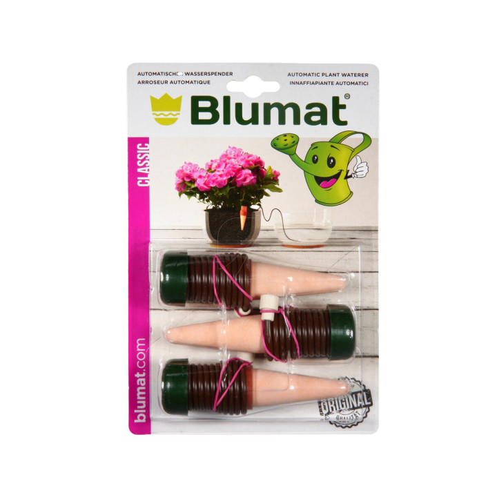 Blumat Classic Blister (3 uds) - Riego Automático para Plantas - Goteros