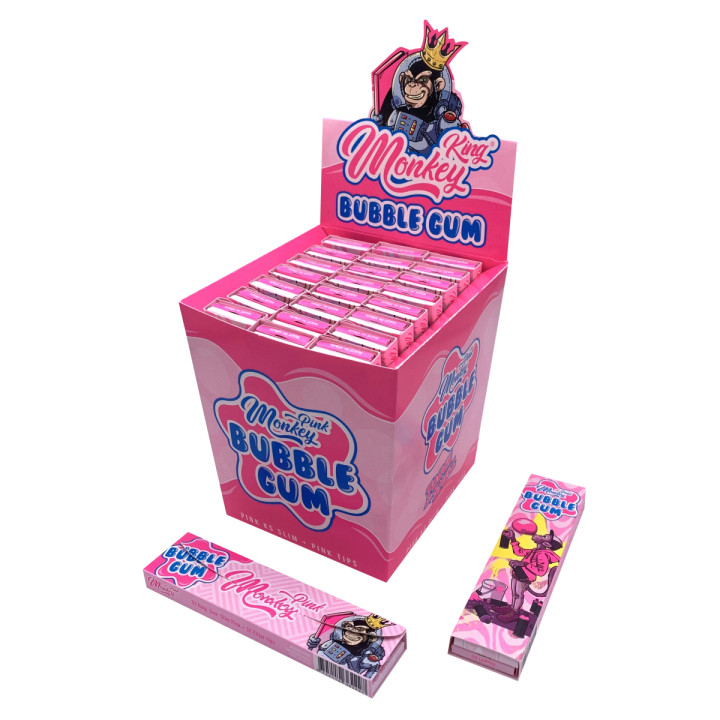 Pack ks+tips 24 Pink Smell Monkey - MONKEY KING - Parafernalia