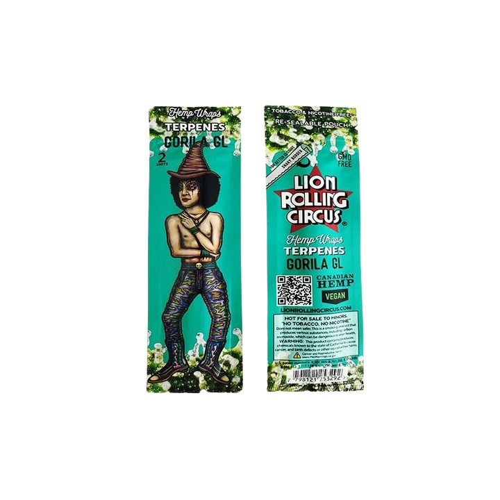 Papel Hemp Wrap Gorila - LION ROLLING CIRCUS - Papel y conos