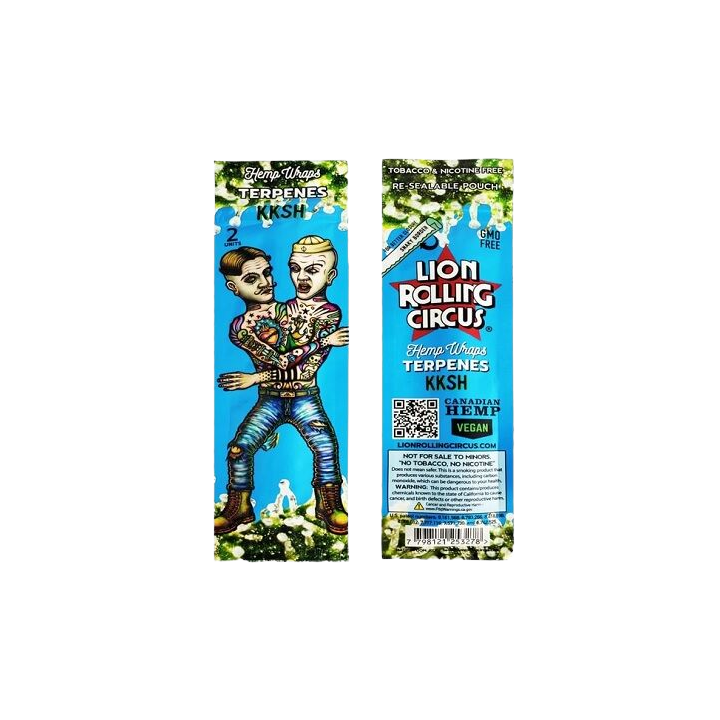 Papel Hemp Wrap LION ROLLING CIRCUS - Natural y Vegano - Papel y conos