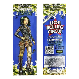Papel Hemp Wrap Strawberry Short Cake - LION ROLLING CIRCUS - Papel y conos