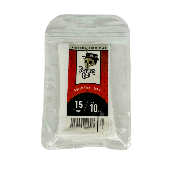 Bolsa Nylon 15 Mic 5x11cm (10 u) - Poppins Lab - Presión y calor
