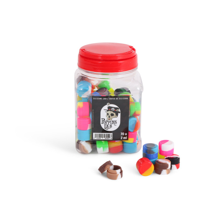 Botes de Silicona 2 ml Poppins Lab - Display 70 u - Envasado