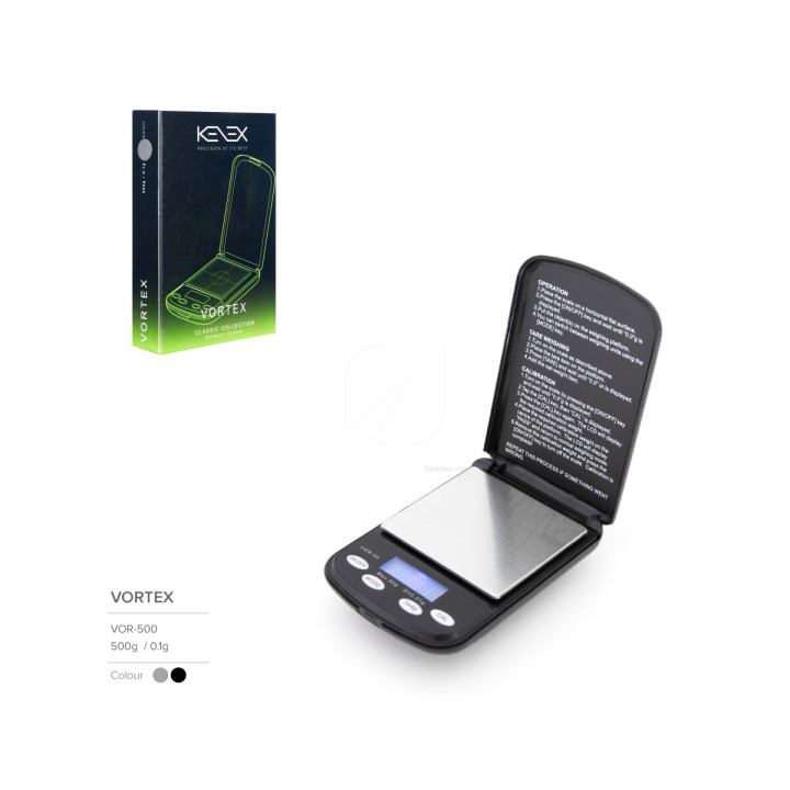 Báscula Vortex KENEX 0,1-500 g - Precisión Compacta - Basculas