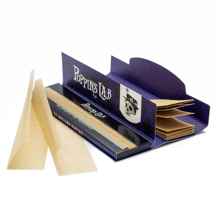 Papel Brown King Size Slim + Filtros 108mm - Poppins Lab - Filtros y boquillas