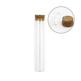 Cono de Cristal 120mm con Tapa de Corcho - Poppins Lab - Parafernalia