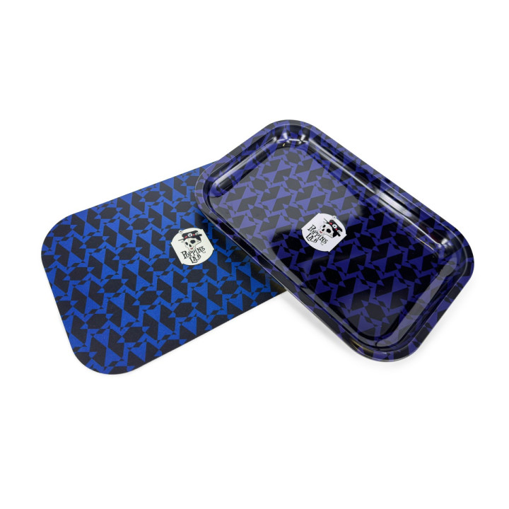 Bandeja de Metal Azul 288x188mm - Poppins Lab - Bandejas