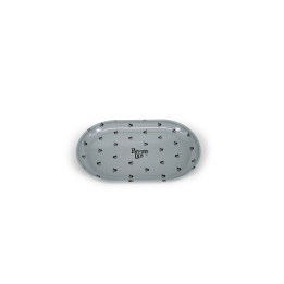 Bandeja de Metal Beis 130x80mm - Poppins Lab - Bandejas