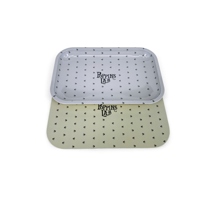 Bandeja de Metal Beige 288x188mm - Poppins Lab - Bandejas
