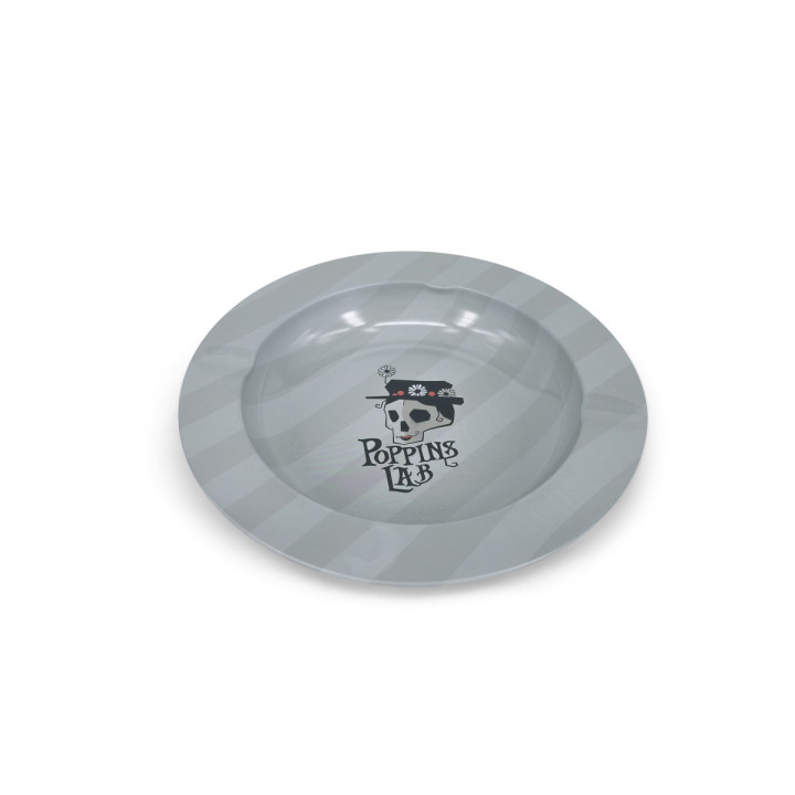 Cenicero de Metal Redondo Rayas 138mm - Poppins Lab - Bandejas