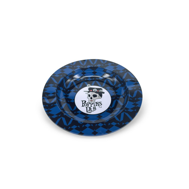 Cenicero de Metal Redondo Azul 138mm - Poppins Lab - Bandejas
