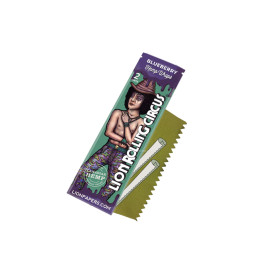 Papel Hemp Wrap Blueberry - Lion Rolling Circus - Papel y conos