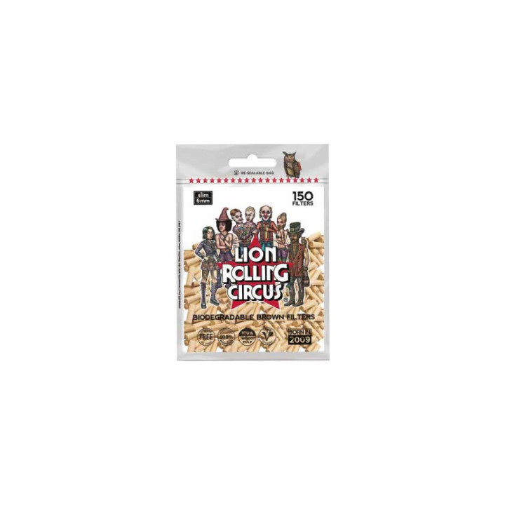 Filtros Biodegradables Lion Rolling Circus - 150 Piezas - Filtros y boquillas