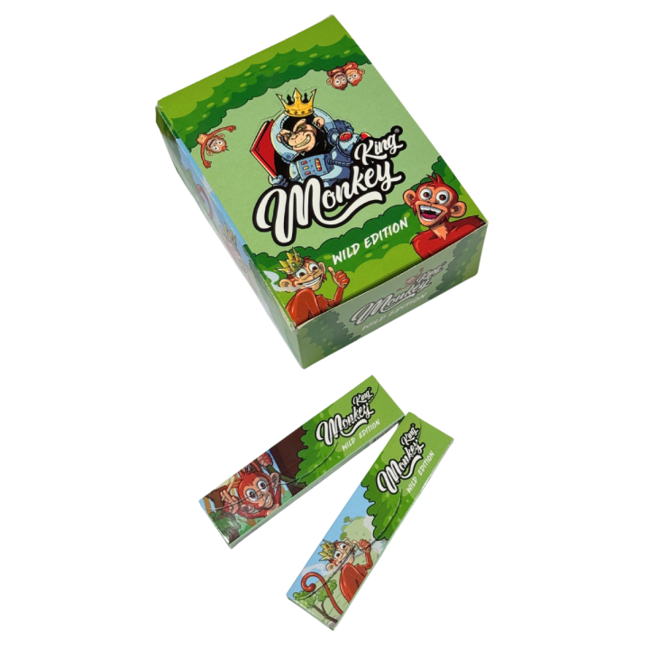 Monkey Pack 24 uds - Papeles King Size Slim Monkey King - Parafernalia
