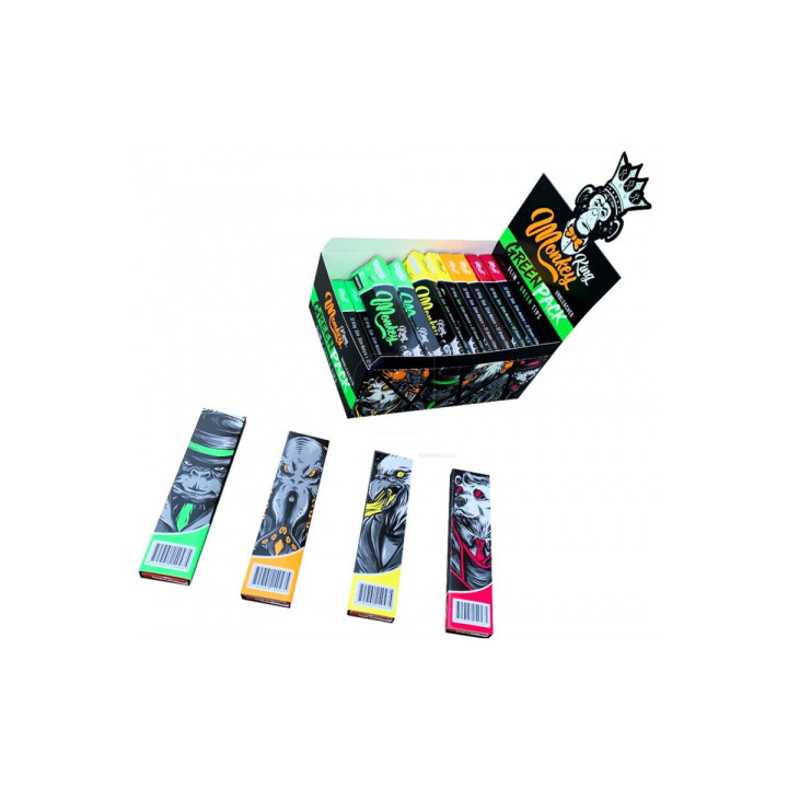 Monkey Pack 24 uds - Papeles King Size Slim Monkey King - Parafernalia