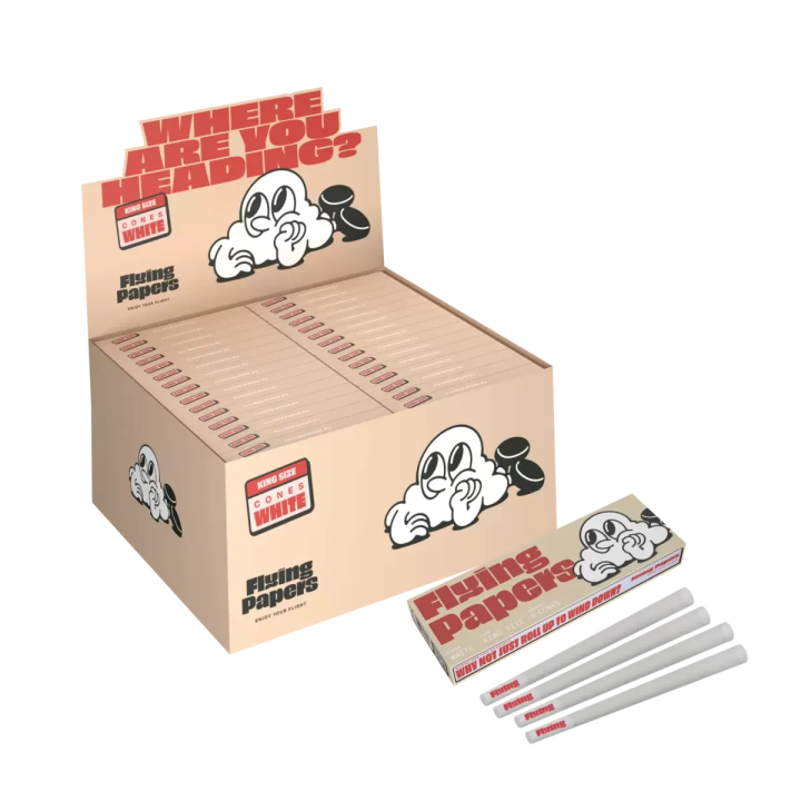Conos KS White 60x4 Flying Papers - Suministros Hortícolas - Parafernalia