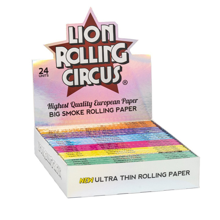 Papel Silver Big Smoke 24 uds - Lion Rolling Circus - Papel y conos