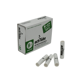 Filtro caja 40 u (ø 8 mm) Actitube - Suaviza tu humo - Filtros y boquillas