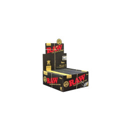 Papel Black KS Slim RAW - 50 Libritos 100% Vegano - Papel y conos